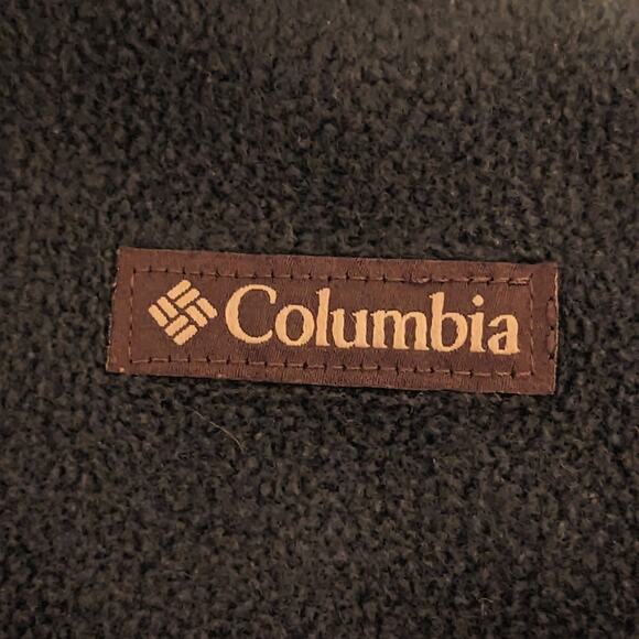 Columbia Green Full Zip Classic Fitted Fleece Lightweight Jacket Sweatshirt NWOT - Picture 3 of 4